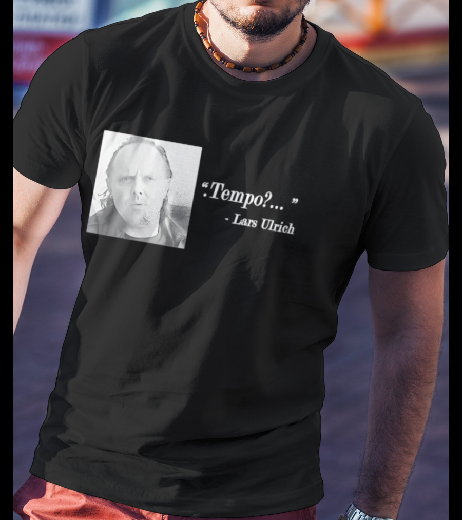 Lars Ulrich Tempo Vintage Style Photo T-Shirt