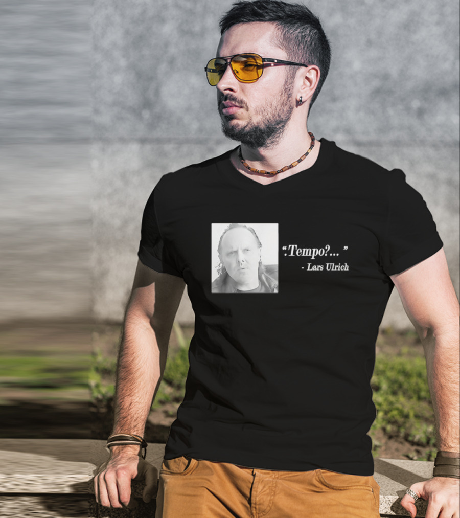 Lars Ulrich Tempo Vintage Style Photo T-Shirt