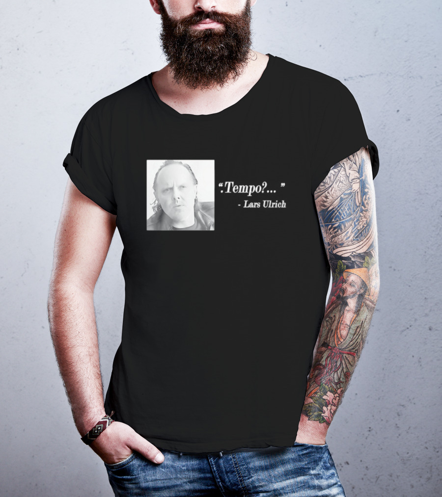 Lars Ulrich Tempo Vintage Style Photo T-Shirt