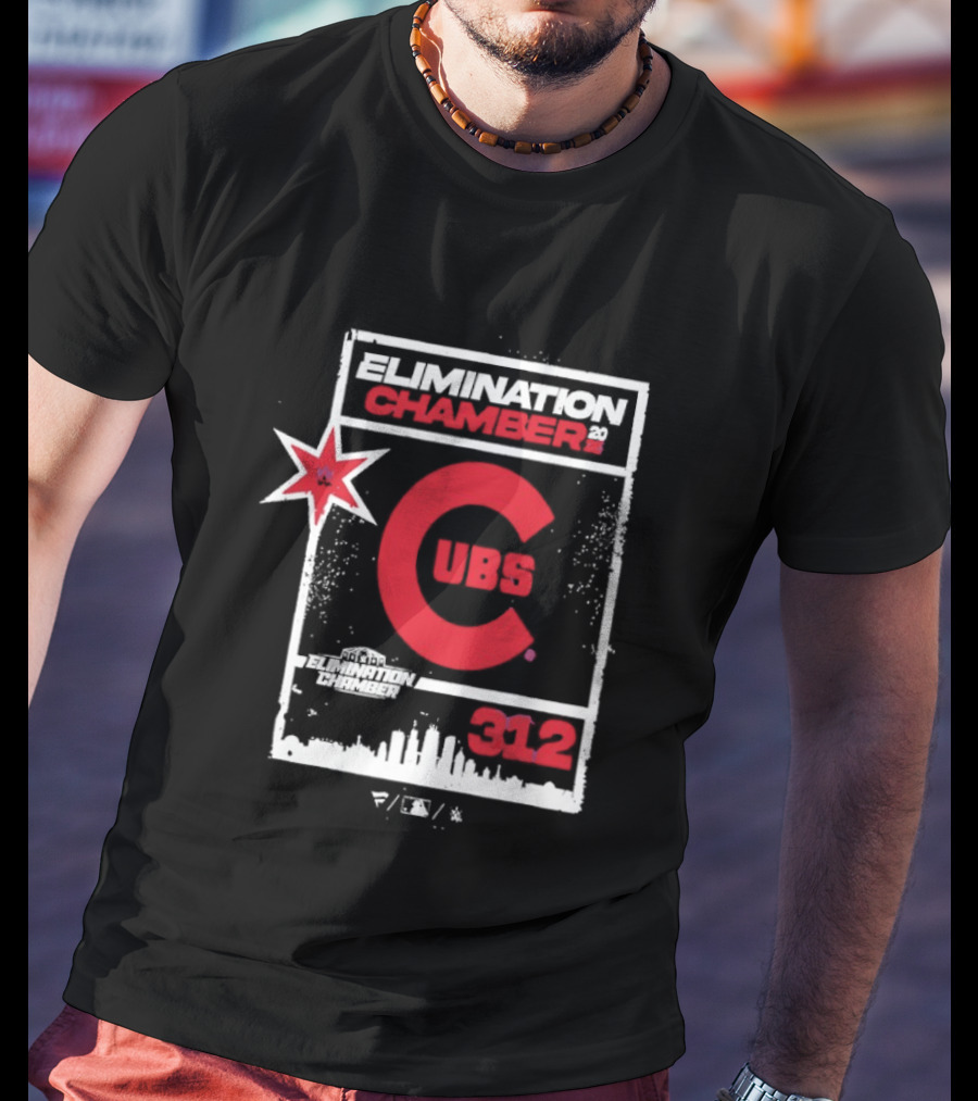 WWE Elimination Chamber 2026 Chicago Cubs Crossover Event T-Shirt
