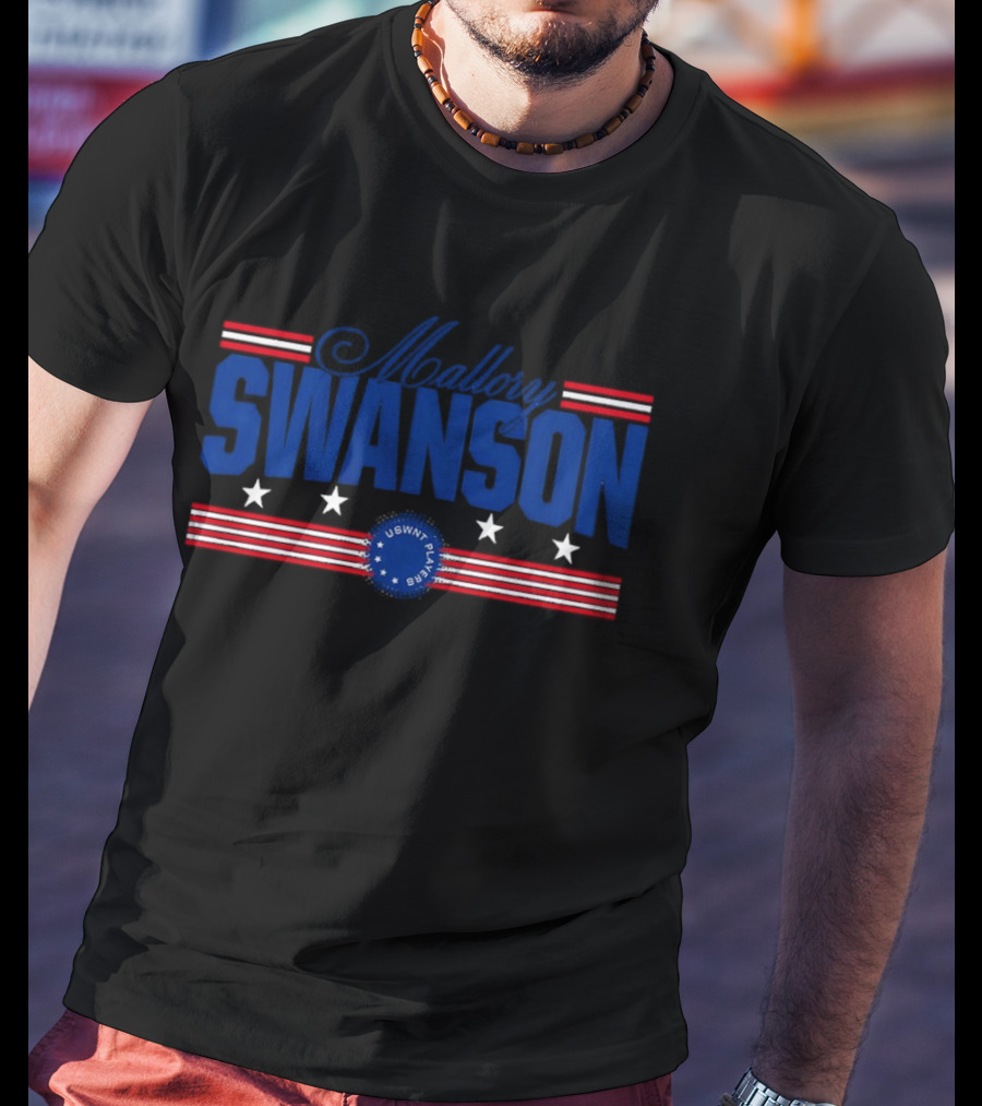 Mallory Swanson USWNT Player Stars And Stripes T-Shirt