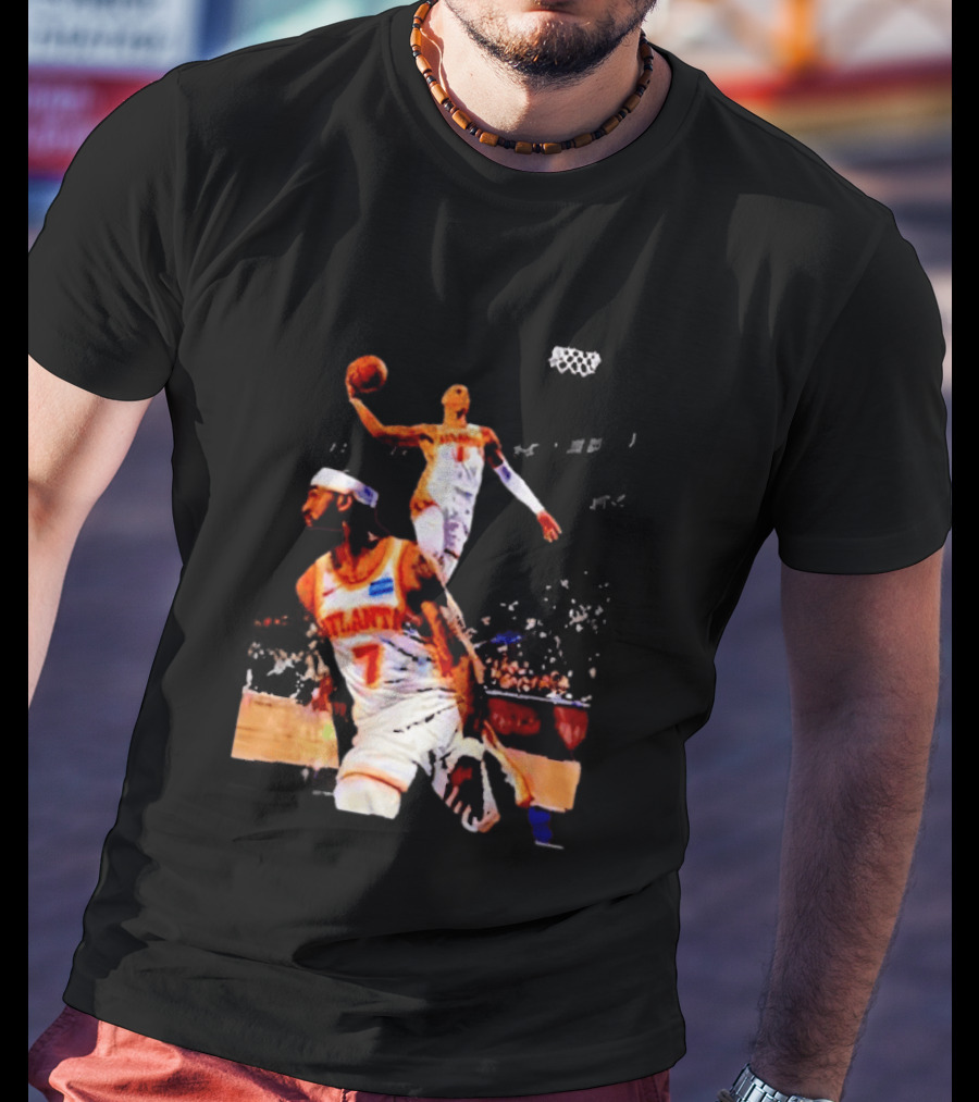 Nickeil Alexander Walker Jalen Johnson Slam Dunk Atlanta Hawks Basketball T-Shirt