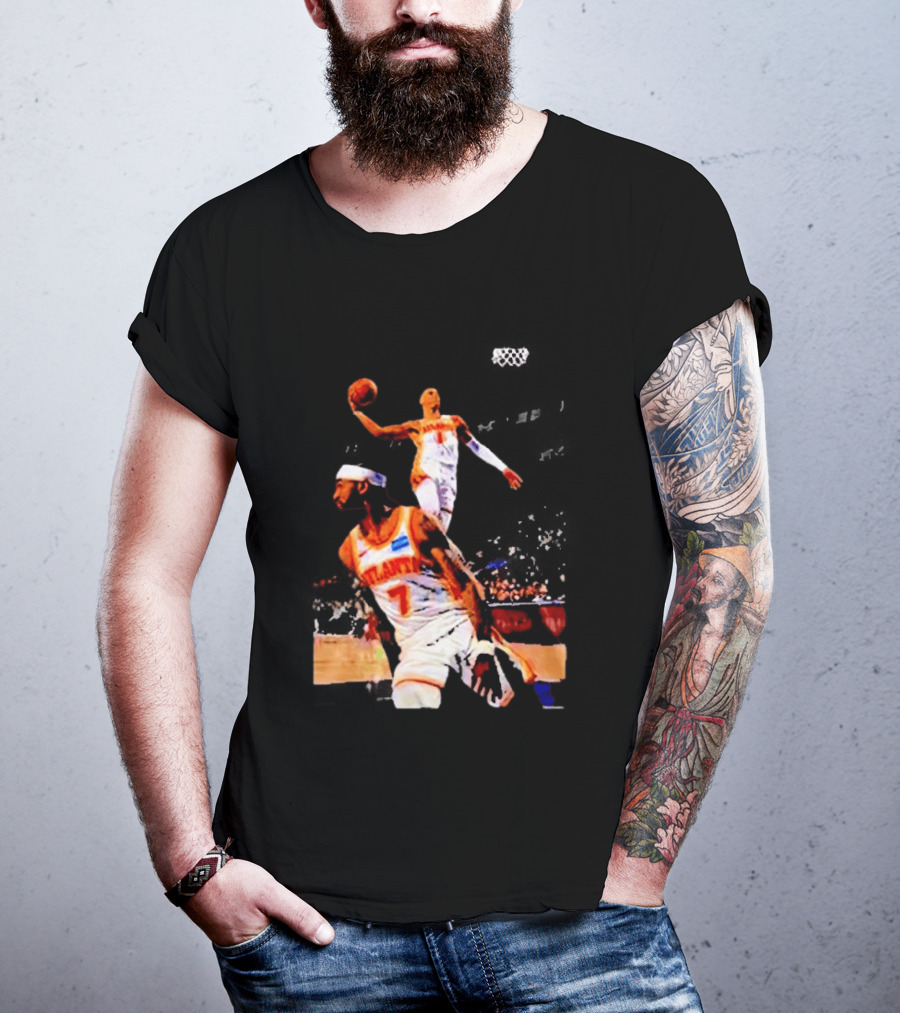 Nickeil Alexander Walker Jalen Johnson Slam Dunk Atlanta Hawks Basketball T-Shirt