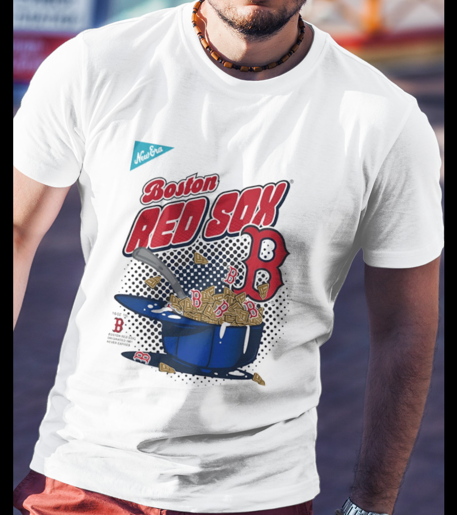 Boston Red Sox B Cap With Cereal Bowl T-Shirt