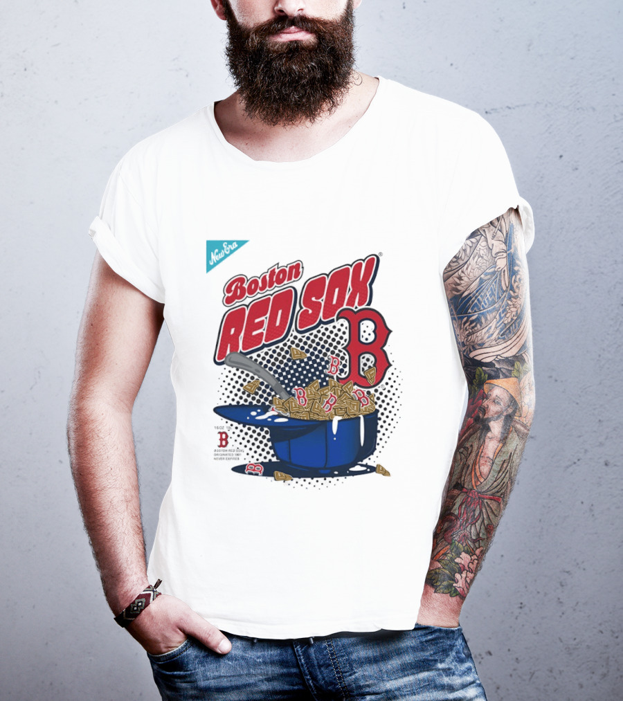 Boston Red Sox B Cap With Cereal Bowl T-Shirt