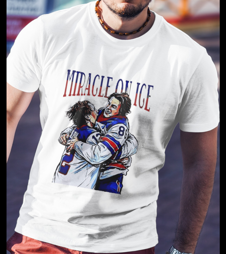Miracle On ICE Jack Hughes Quinn Hughes USA Olympic Hockey Hug T-Shirt