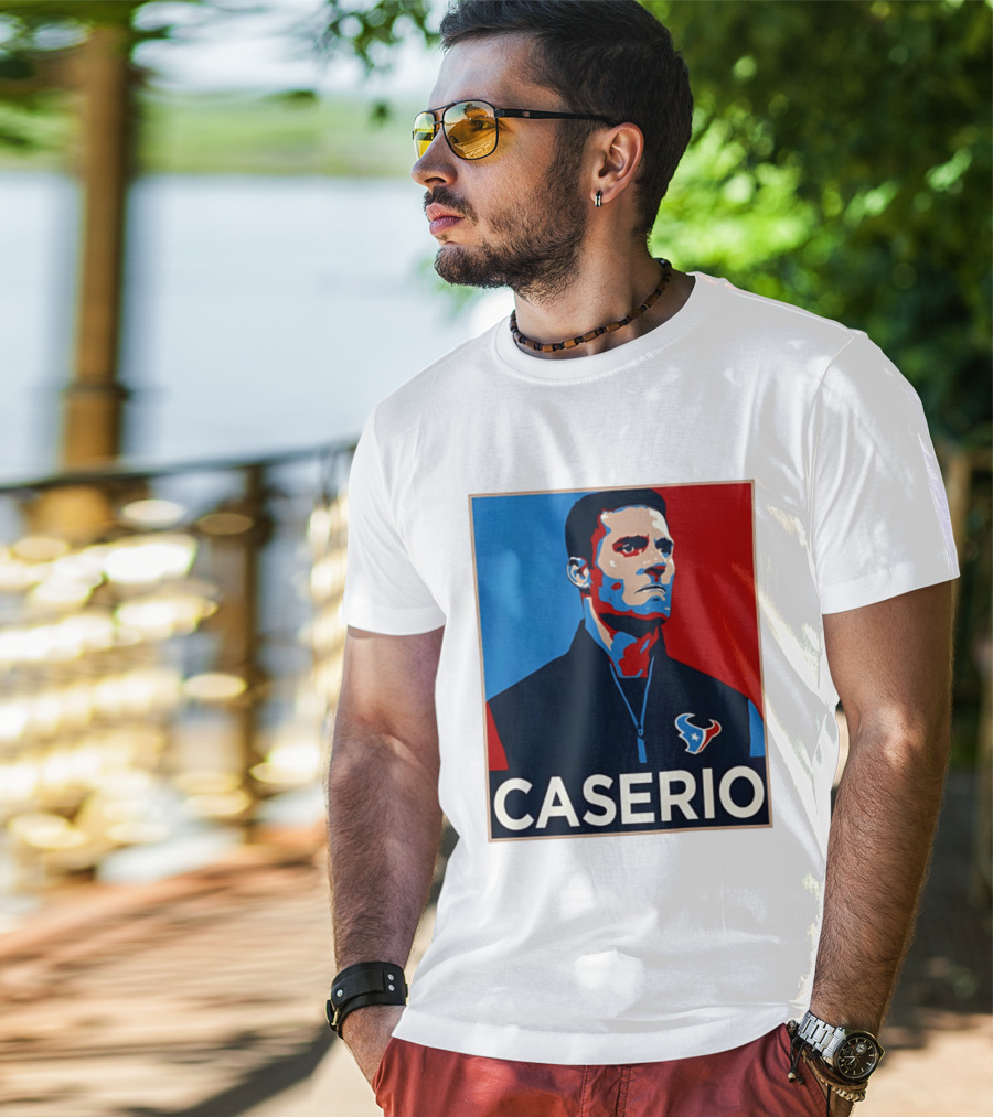 Caserio Houston Texans Bold Red Blue T-Shirt