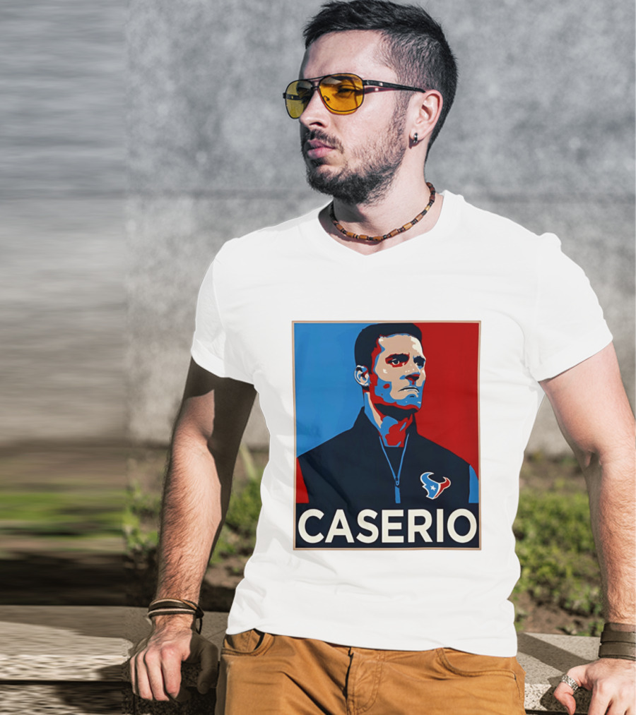 Caserio Houston Texans Bold Red Blue T-Shirt