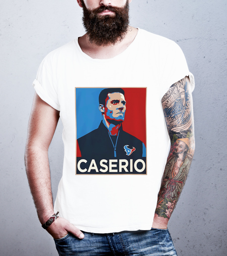 Caserio Houston Texans Bold Red Blue T-Shirt