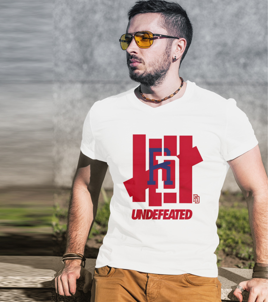 Dominican Republic Baseball RD Undefeated Red Blue T-Shirt