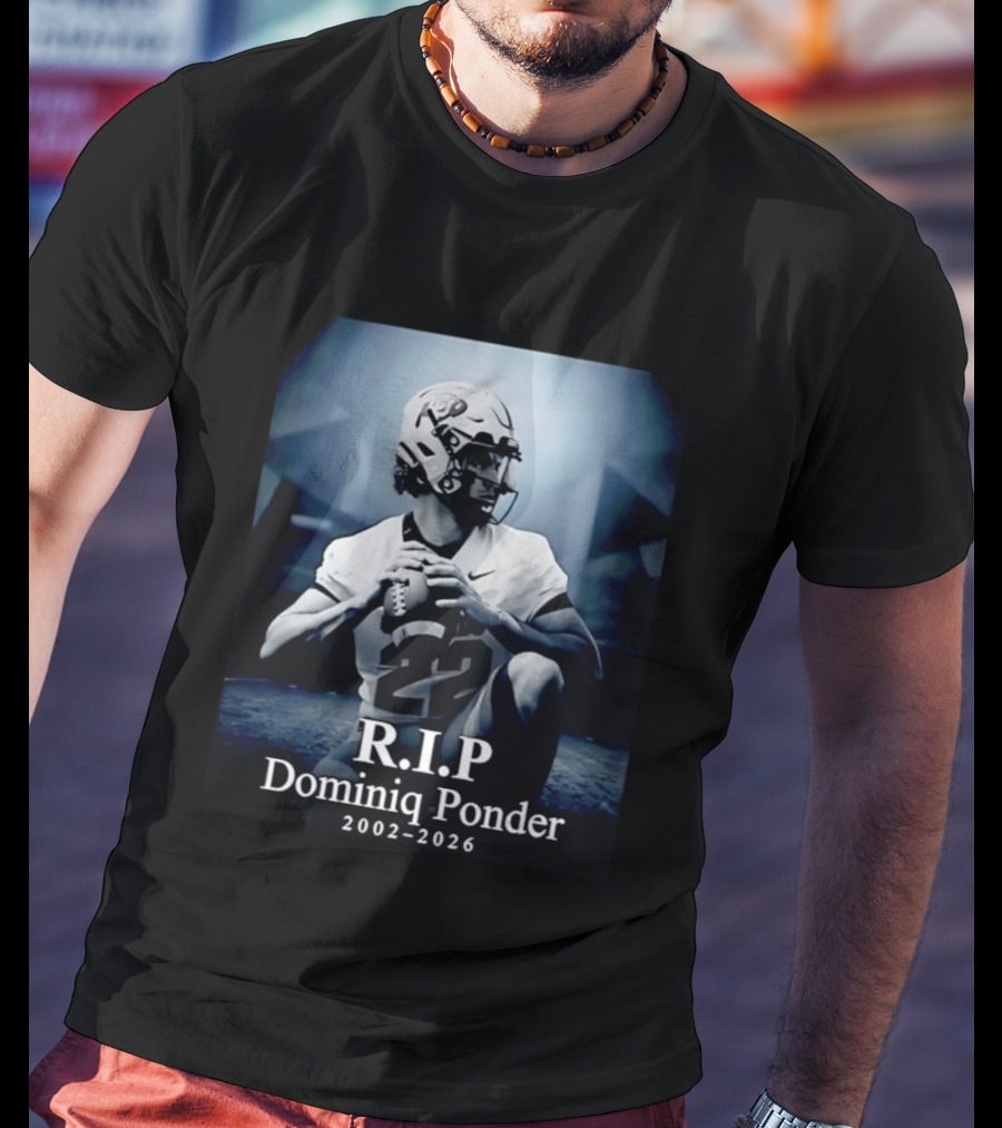 RIP Dominiq Ponder 2002 2026 Football T-Shirt