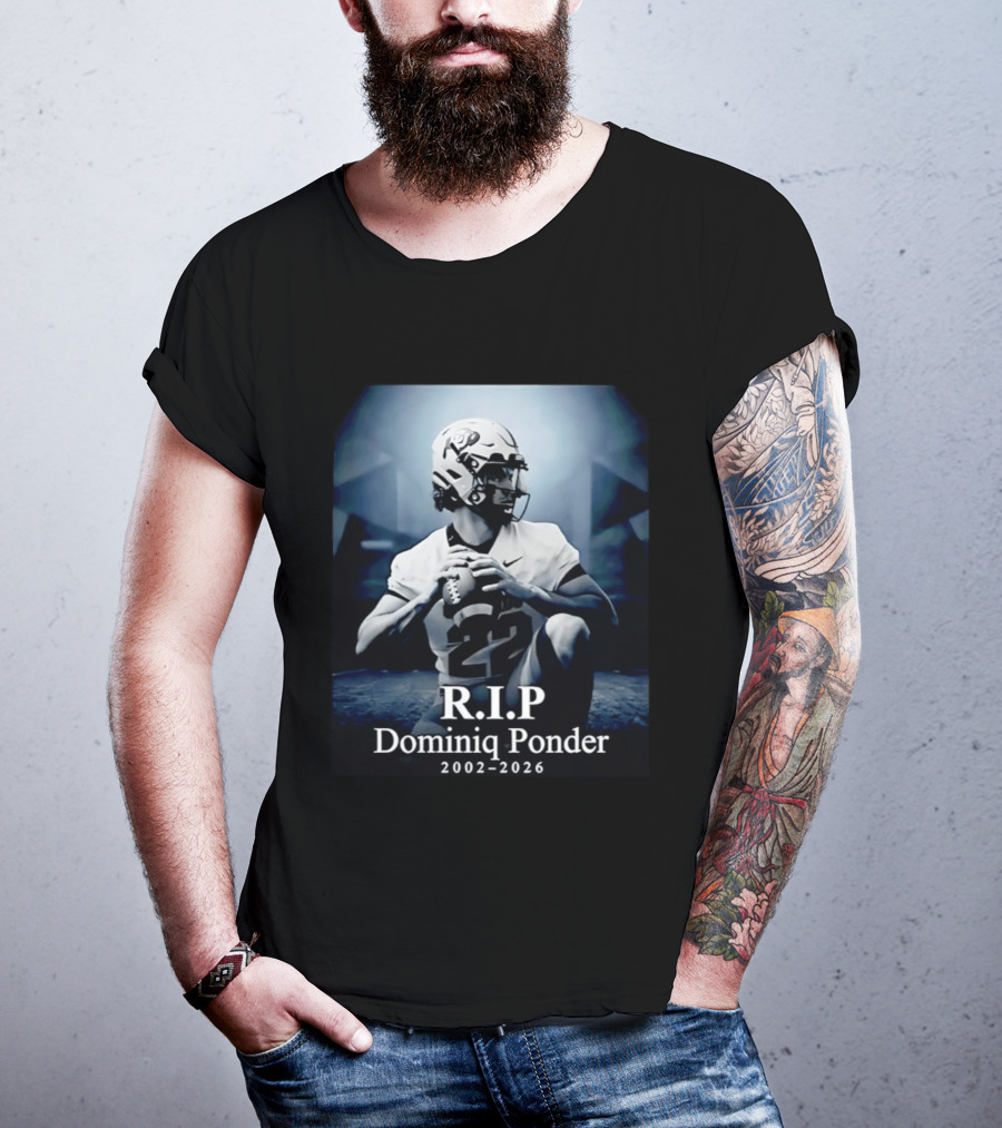 RIP Dominiq Ponder 2002 2026 Football T-Shirt