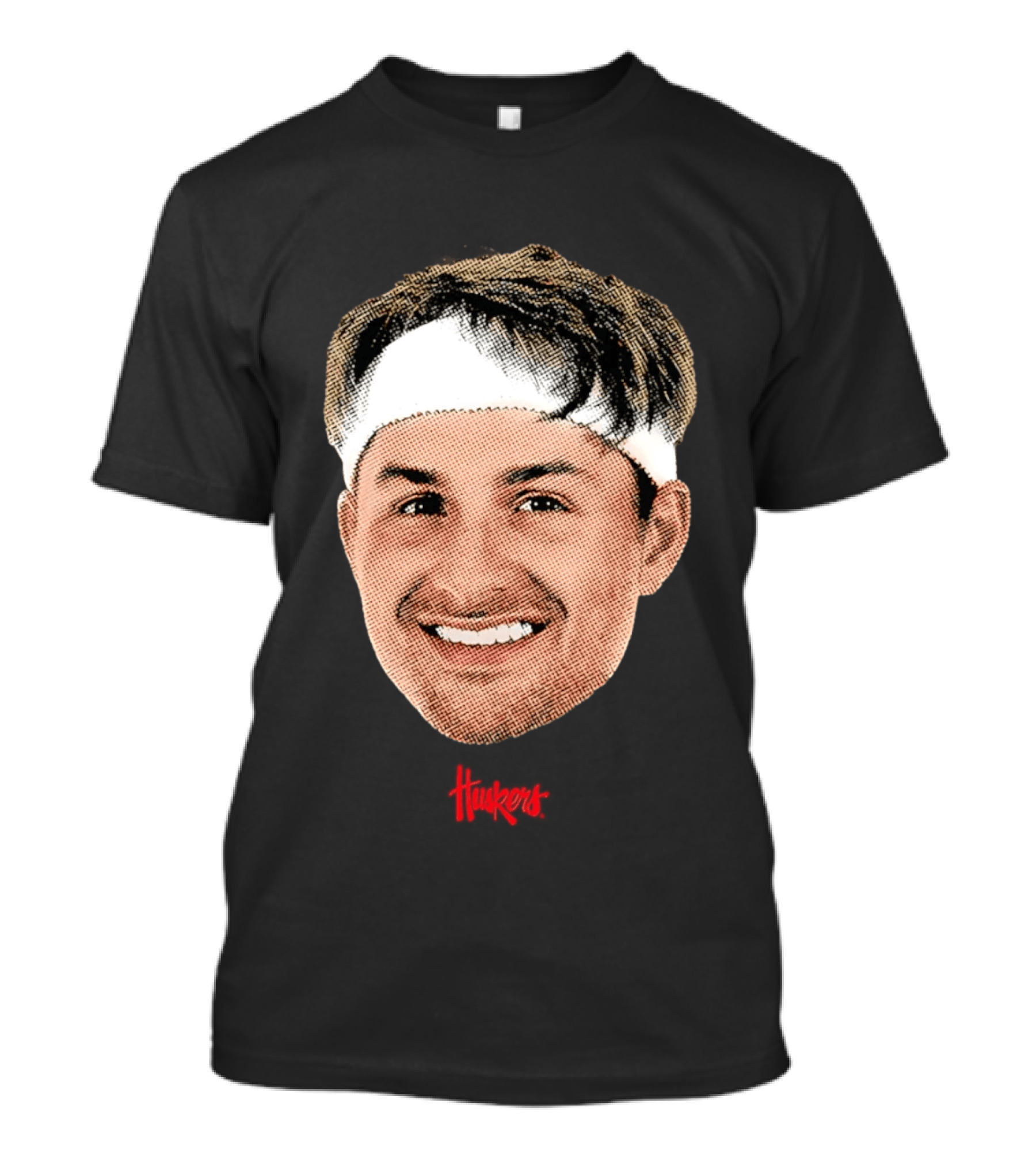 Samuel Hoiberg Nebraska Cornhuskers Big Head Unisex Basketball Fan T-Shirt