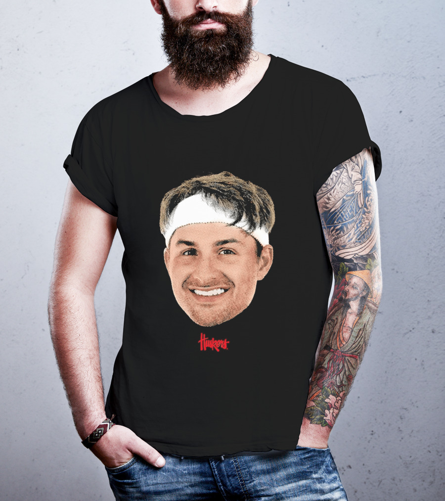 Samuel Hoiberg Nebraska Cornhuskers Big Head Unisex Basketball Fan T-Shirt