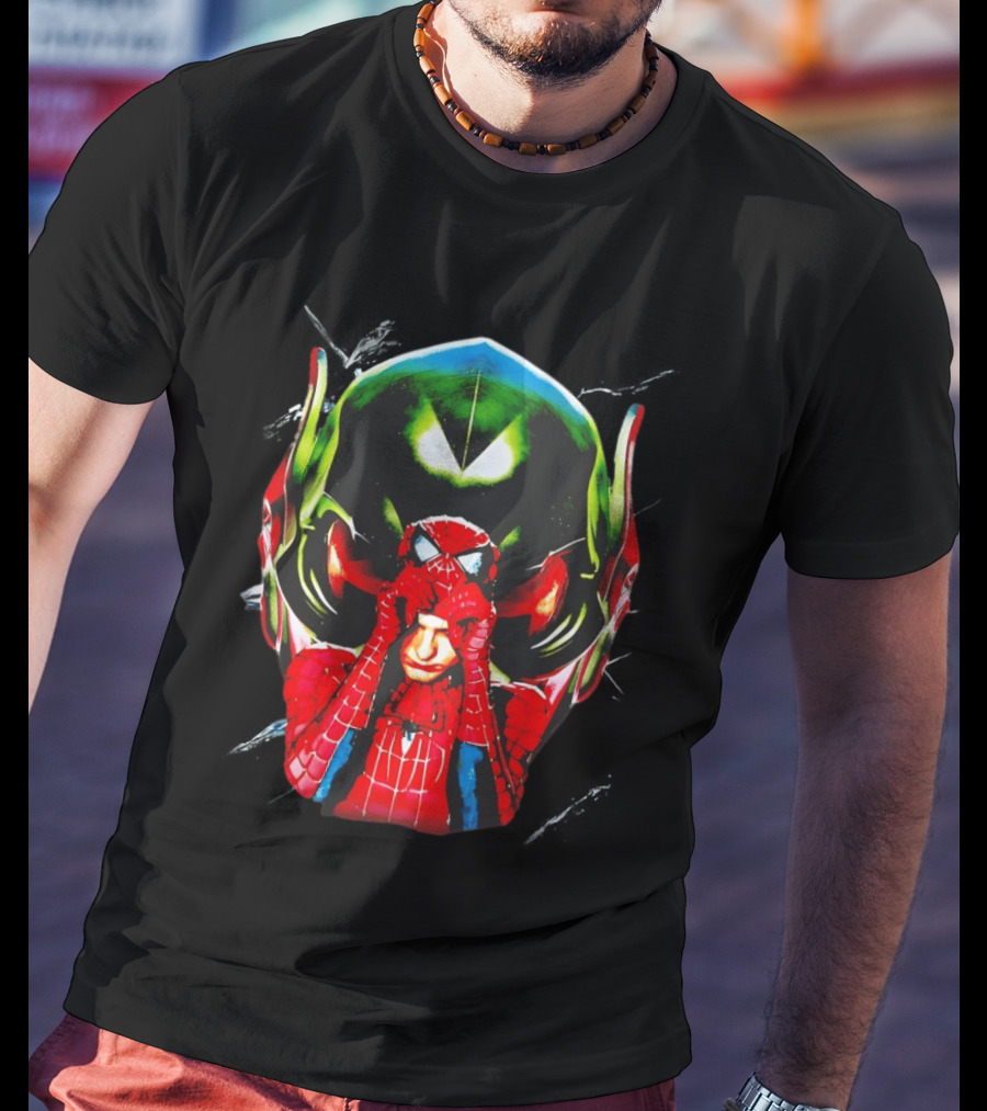 Spiderman Green Goblin Mask T-Shirt