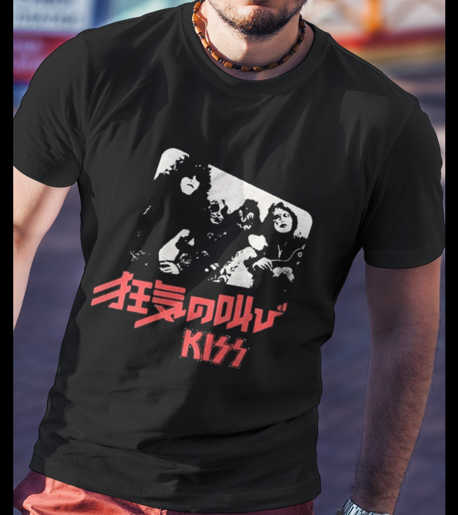 Kiss Shout It Out Loud Japan Cover Band Members T-Shirt