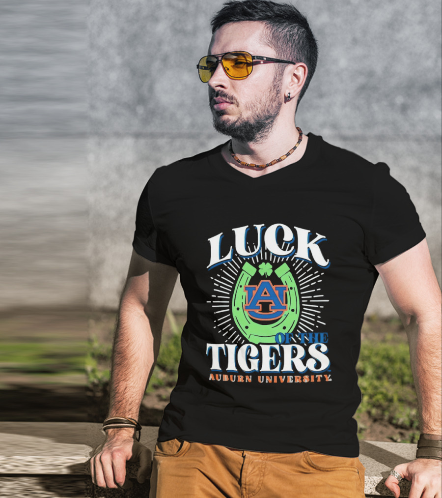 Luck On The Auburn Tigers Auburn University T-Shirt