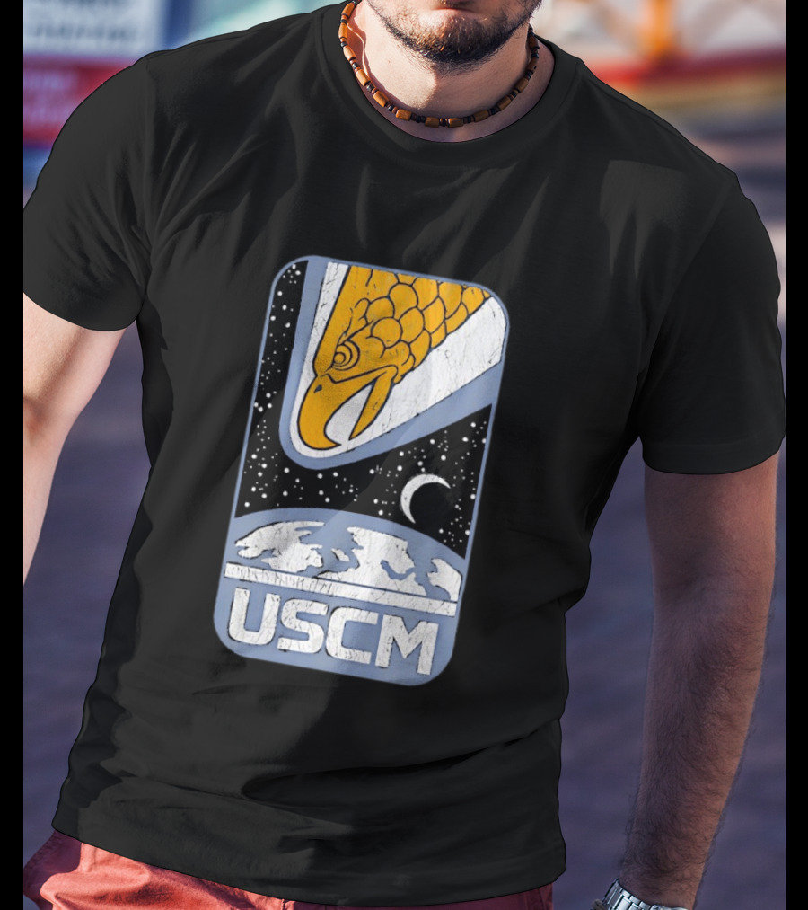 USCM Screaming Eagle Lunar Night Sky T-Shirt