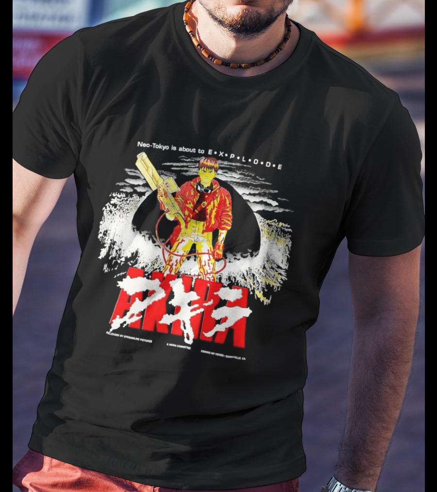 Akira Neo Tokyo Is About To Explode Iconic Anime Art Kaneda Explosion Scene T-Shirt