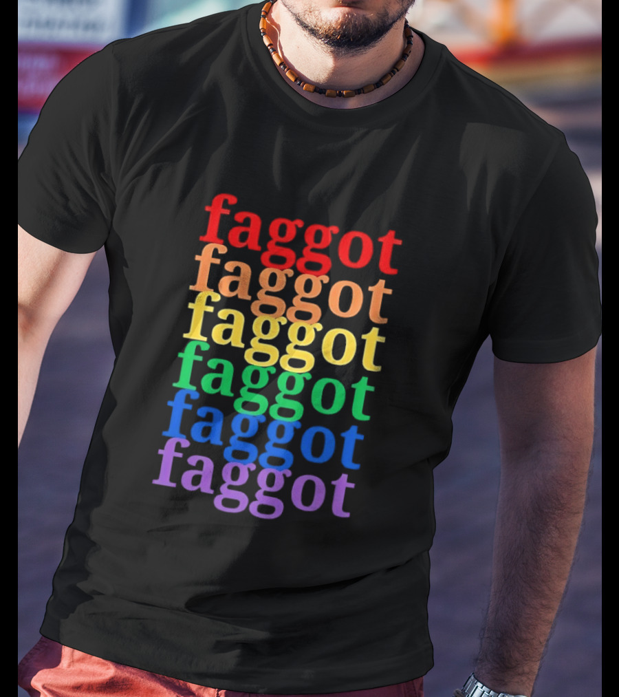 Faggot LGBT Flag T-Shirt