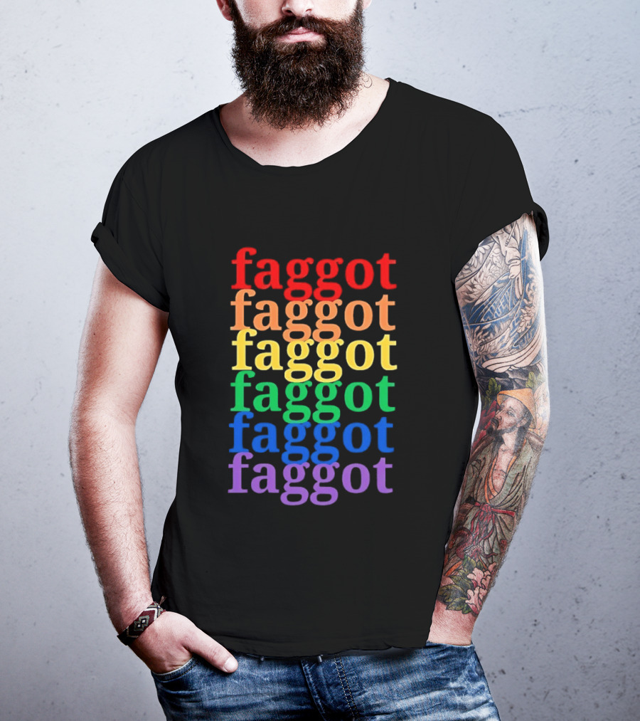 Faggot LGBT Flag T-Shirt