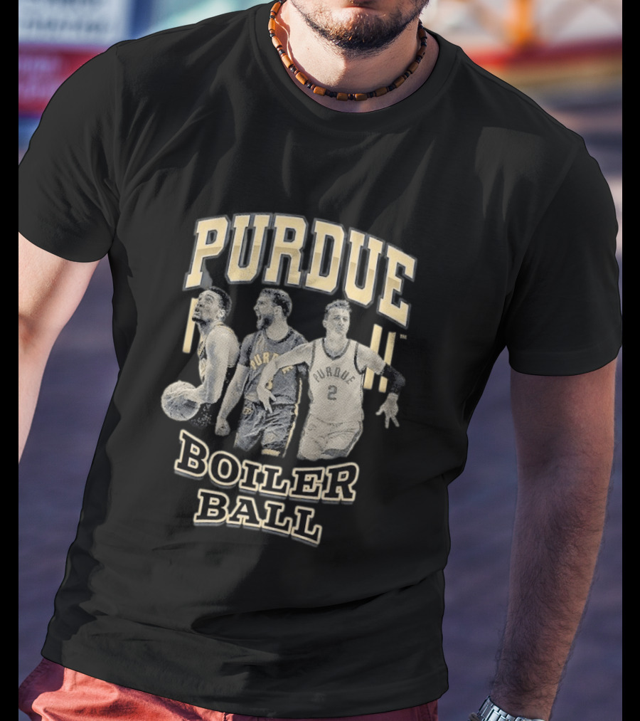 Purdue Boiler Ball Basketball Players Team Spirit T-Shirt