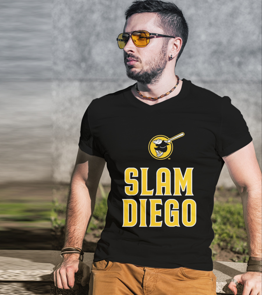 San Diego Padres Slam Diego Baseball Bat T-Shirt