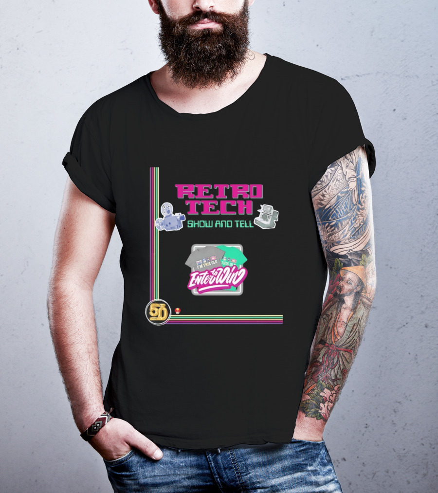 Retro Tech Enter To Win 50 Years I'm This Old T-Shirt