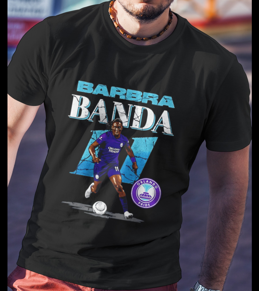 Barbra Banda Orlando Pride Number 11 Cracked T-Shirt