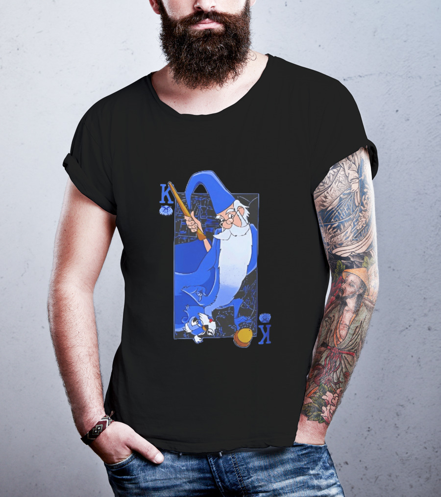 Merlin The Sword In The Stone Higitus Figitus King Card T-Shirt