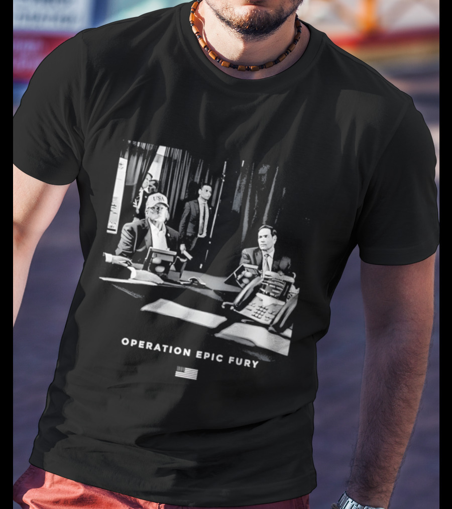 Operation Epic Fury MaraLago Florida War Room Strategy Session T-Shirt