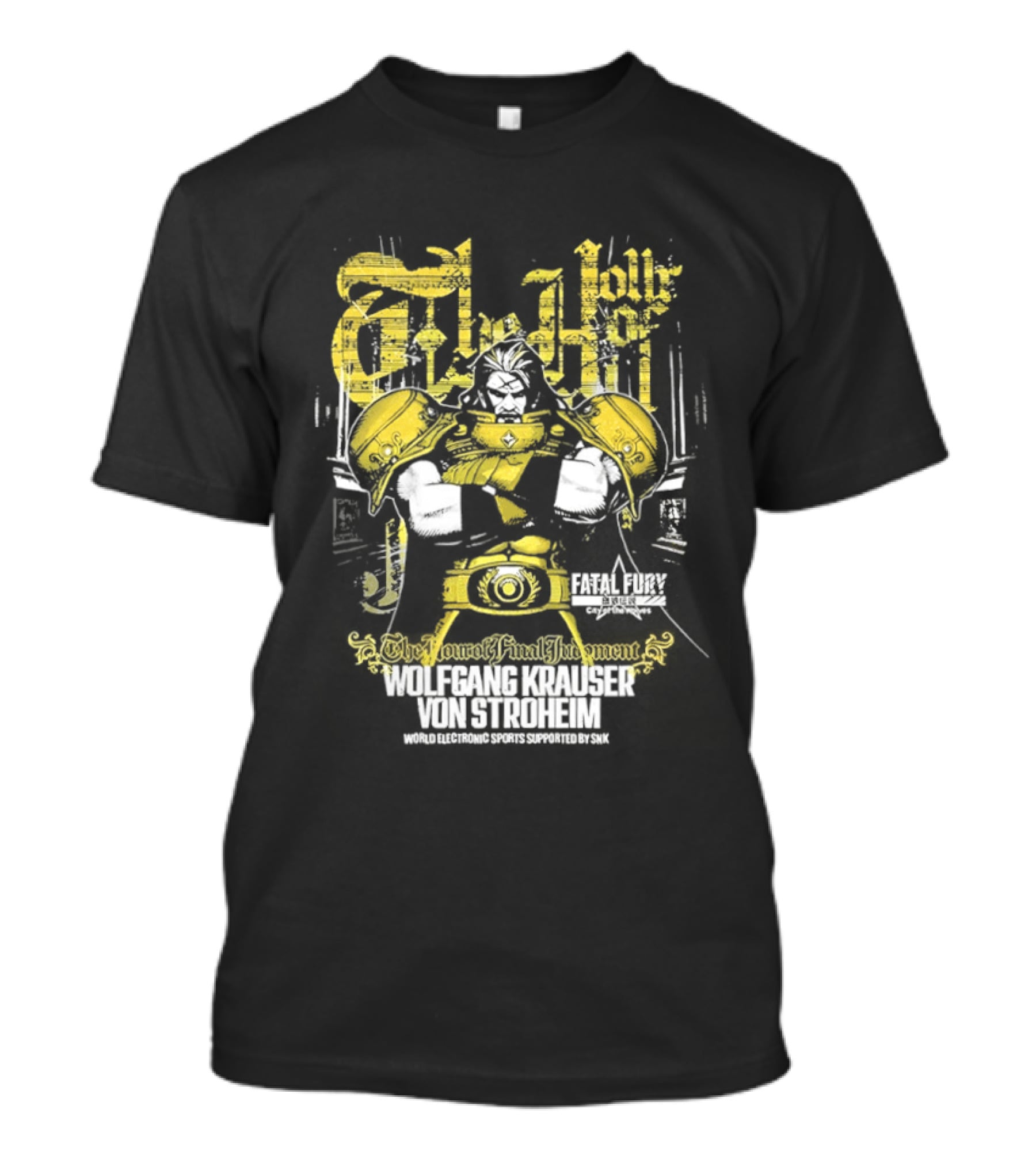 Fatal Fury Wolfgang Krauser Von Stroheim Gold Armor T-Shirt