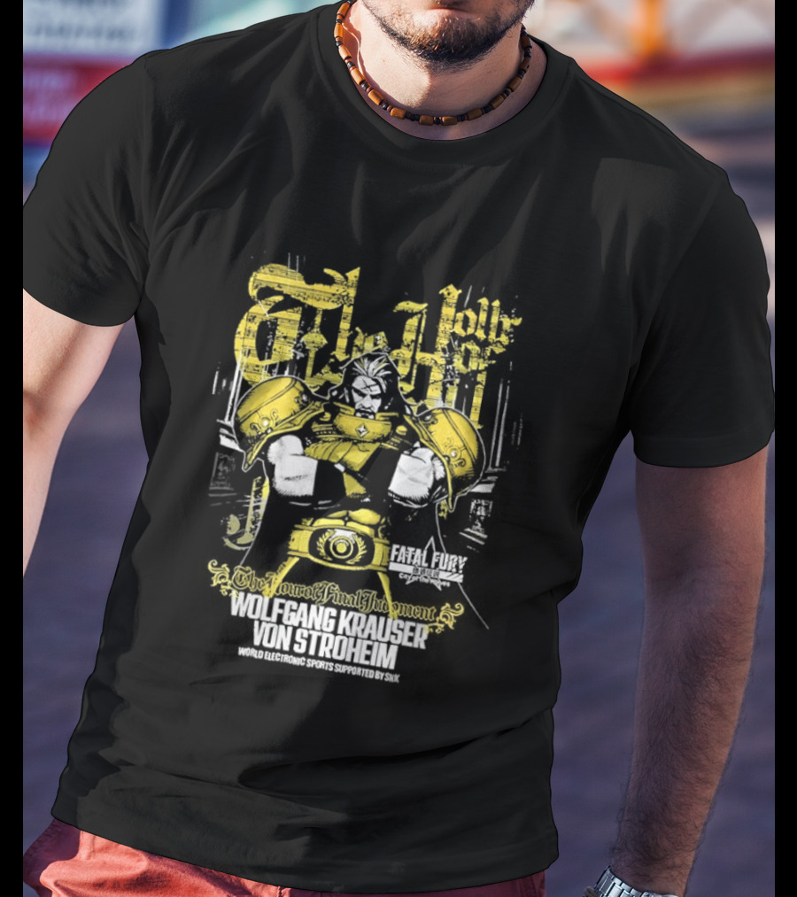 Fatal Fury Wolfgang Krauser Von Stroheim Gold Armor T-Shirt