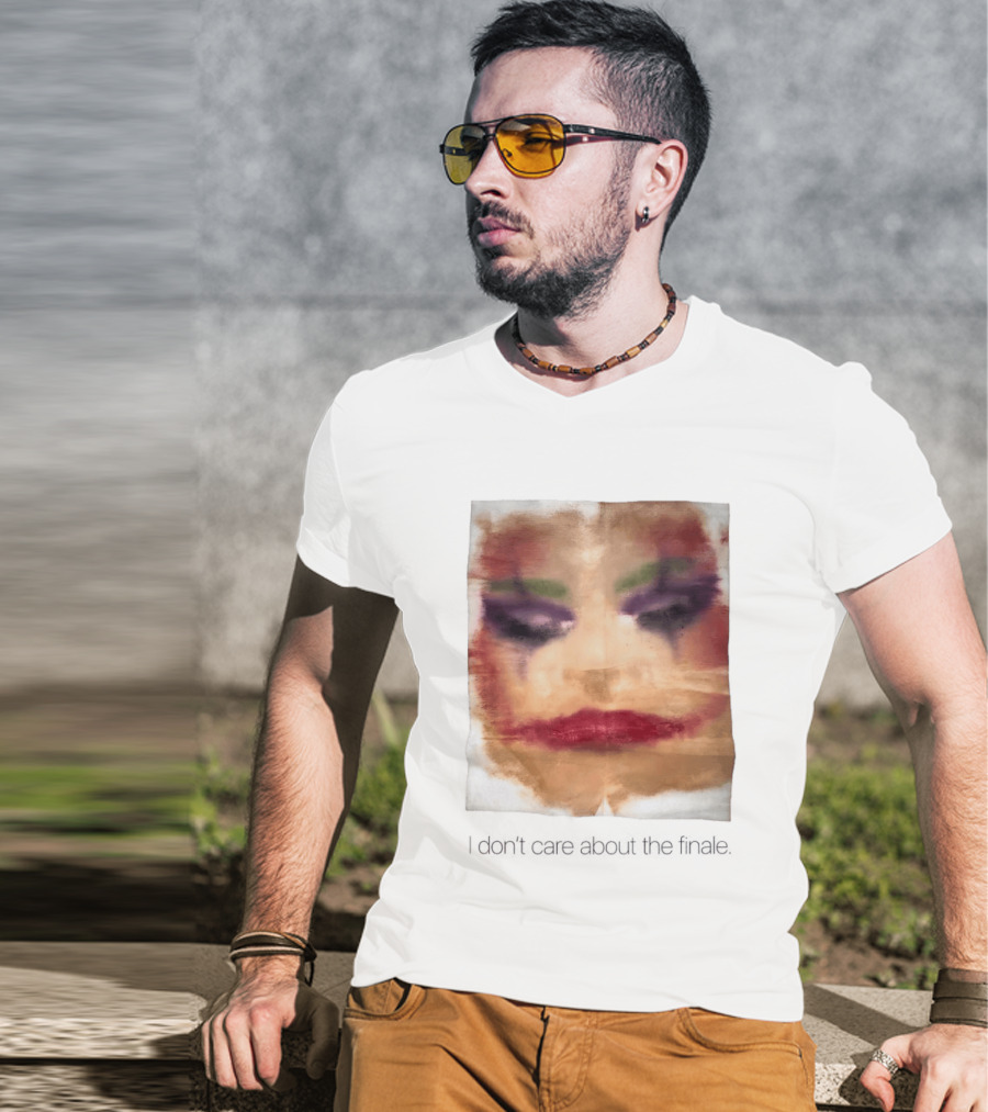 Joker I Don't Care About The Finale Abstract Face T-Shirt