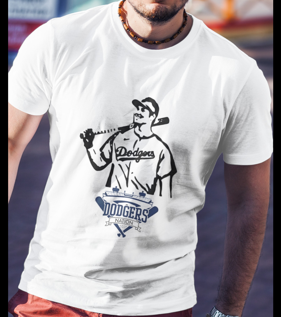 Dodgers Nation Baseball Player Los Angeles T-Shirt
