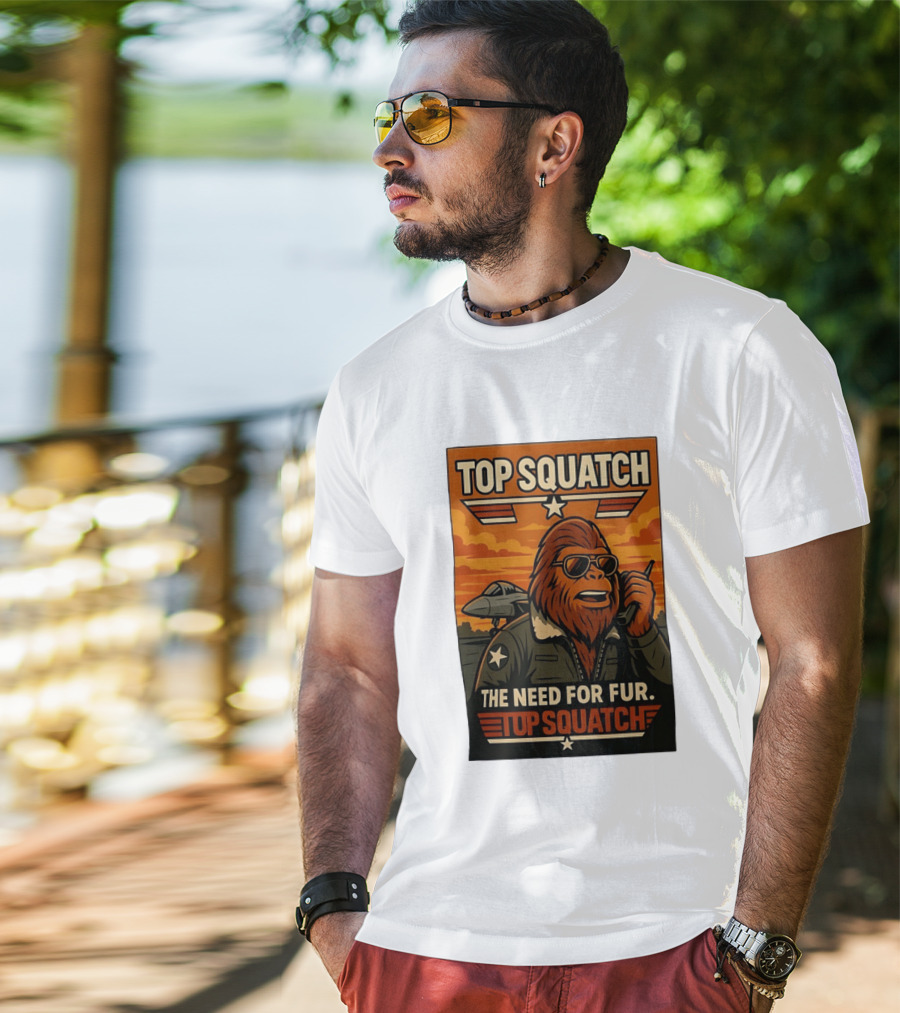 Top Squatch The Need For Fur Top Squatch Aviation T-Shirt
