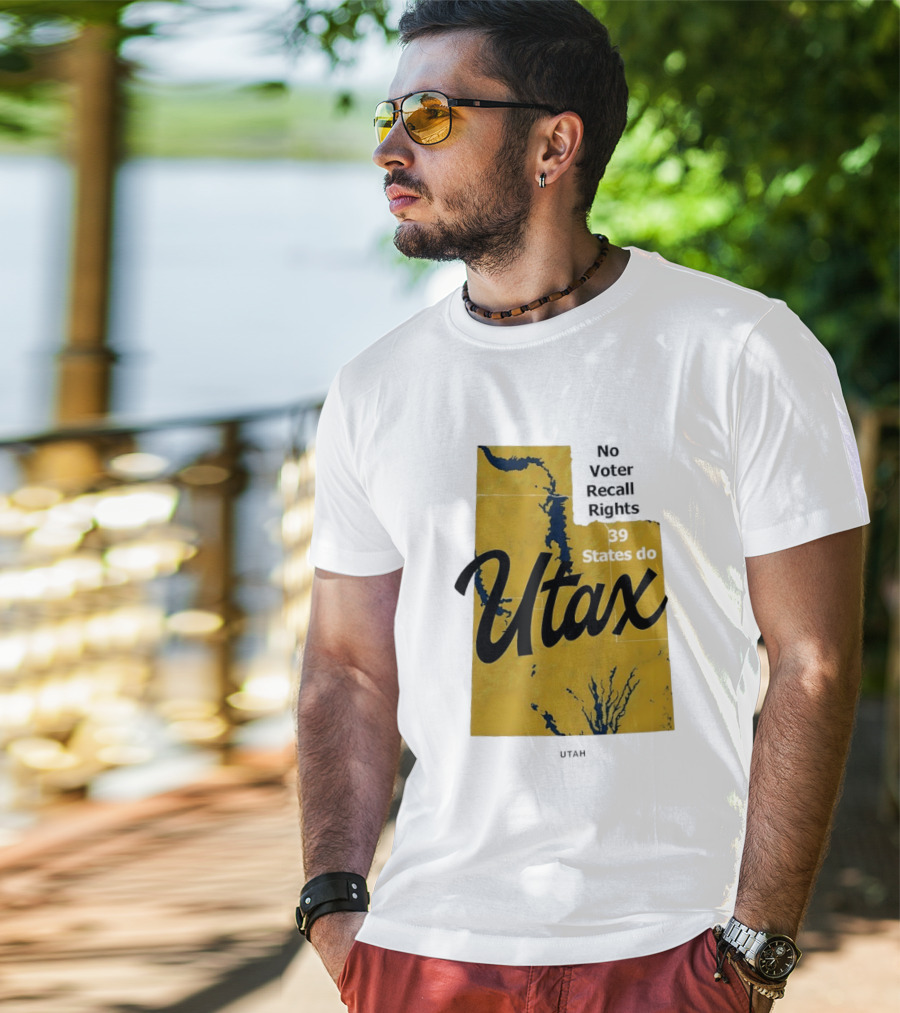Utax No Voter Recall Rights 39 States Do Utah Map T-Shirt