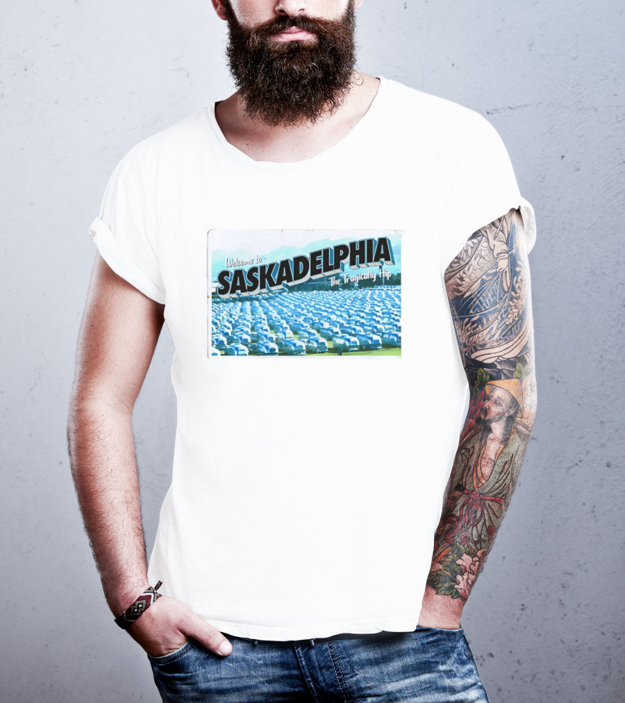 Welcome To Saskadelphia The Tragically Hip Iconic Music Tour T-Shirt