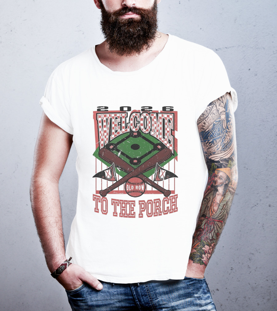 Welcome To The Porch Tennessee Volunteer Baseball 2026 Stadium Experience T-Shirt