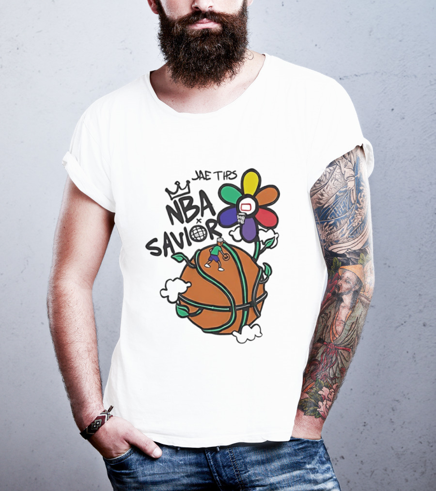 Jae Tips NBA Savior Basketball Flower Planet Player T-Shirt