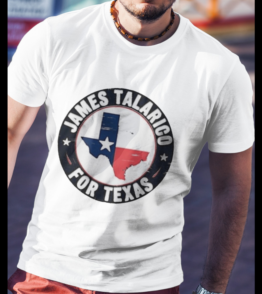 James Talarico For Texas Campaign Texas Map Star T-Shirt