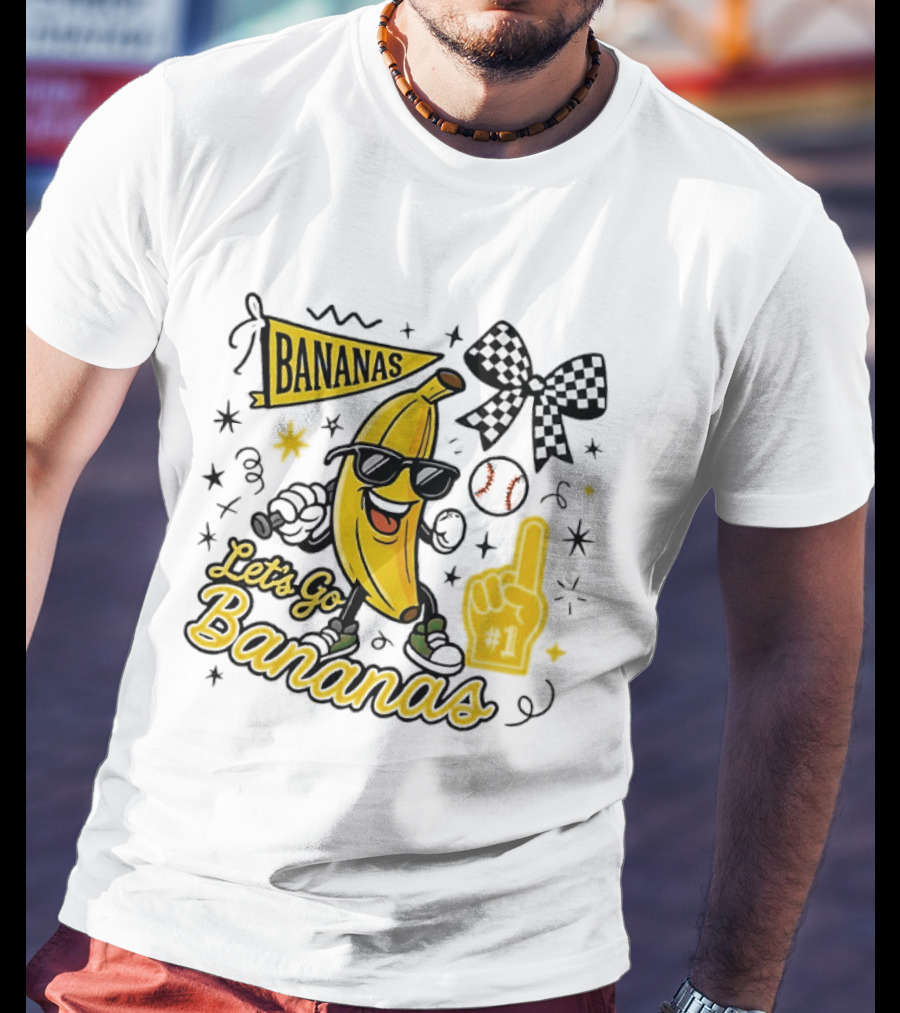 Let's Go Bananas Savannah Bananas Baseball Fun Fan Gear T-Shirt
