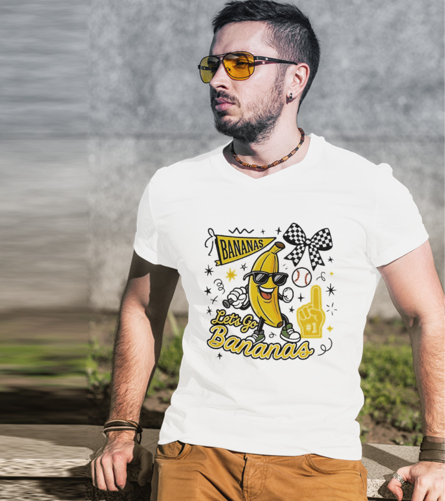 Let's Go Bananas Savannah Bananas Baseball Fun Fan Gear T-Shirt