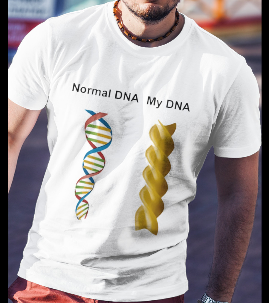 Normal DNA My DNA Fusilli Pasta Twist Humor T-Shirt