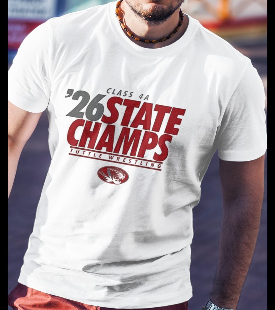 Tuttle Wrestling Class 4A State Champs 2026 T-Shirt