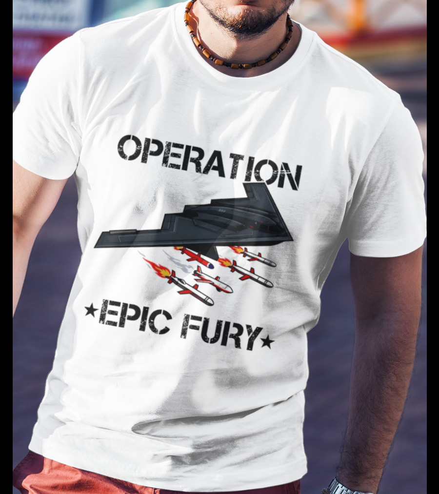 Northrop Grumman B 2 Spirit Operation Epic Fury America Airplane Aircraft T-Shirt