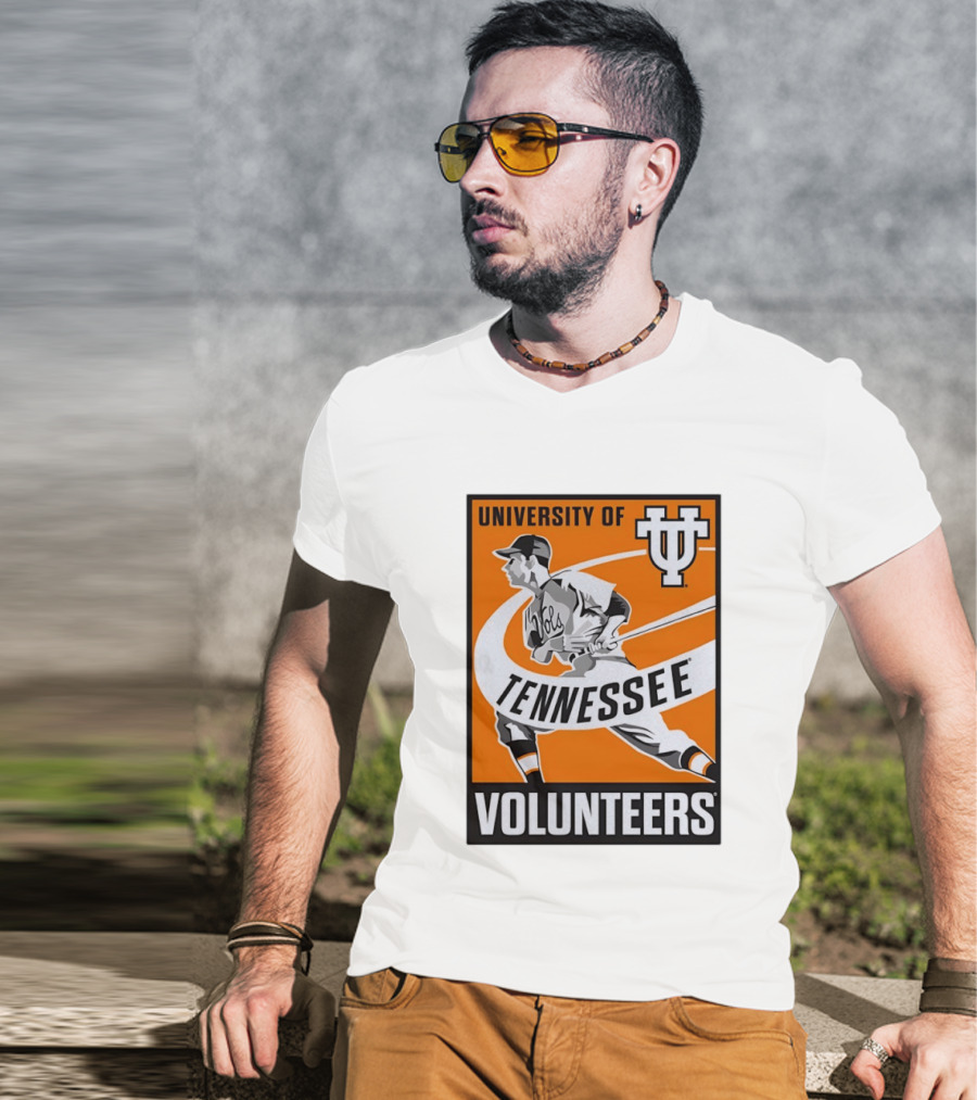 University Of Tennessee Volunteers Baseball Batter Icon UT T-Shirt