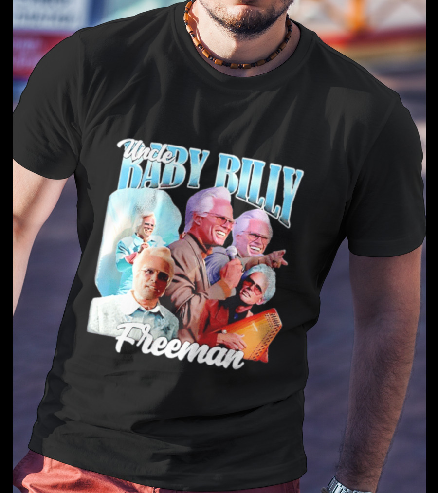Uncle Baby Billy Freeman Character Collage T-Shirt