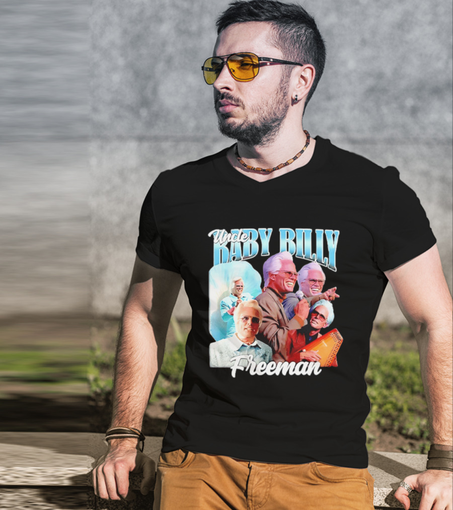 Uncle Baby Billy Freeman Character Collage T-Shirt