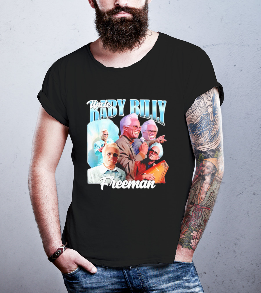 Uncle Baby Billy Freeman Character Collage T-Shirt